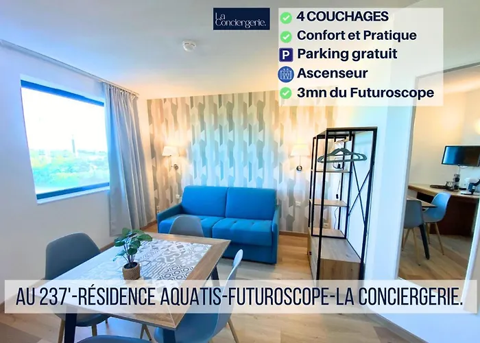 Apartamento Au 237'- Résidence Aquatis - Futuroscope - La Conciergerie. *